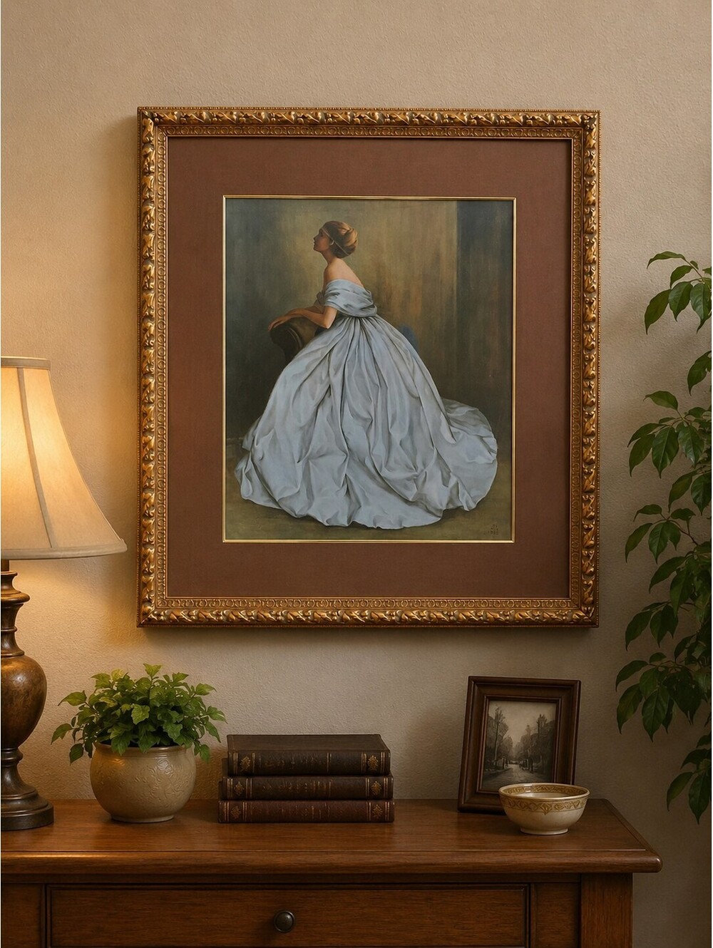 “Sound of Music” Joanne Pemberton-Longman JPL 1969 Canvas Framed Painting